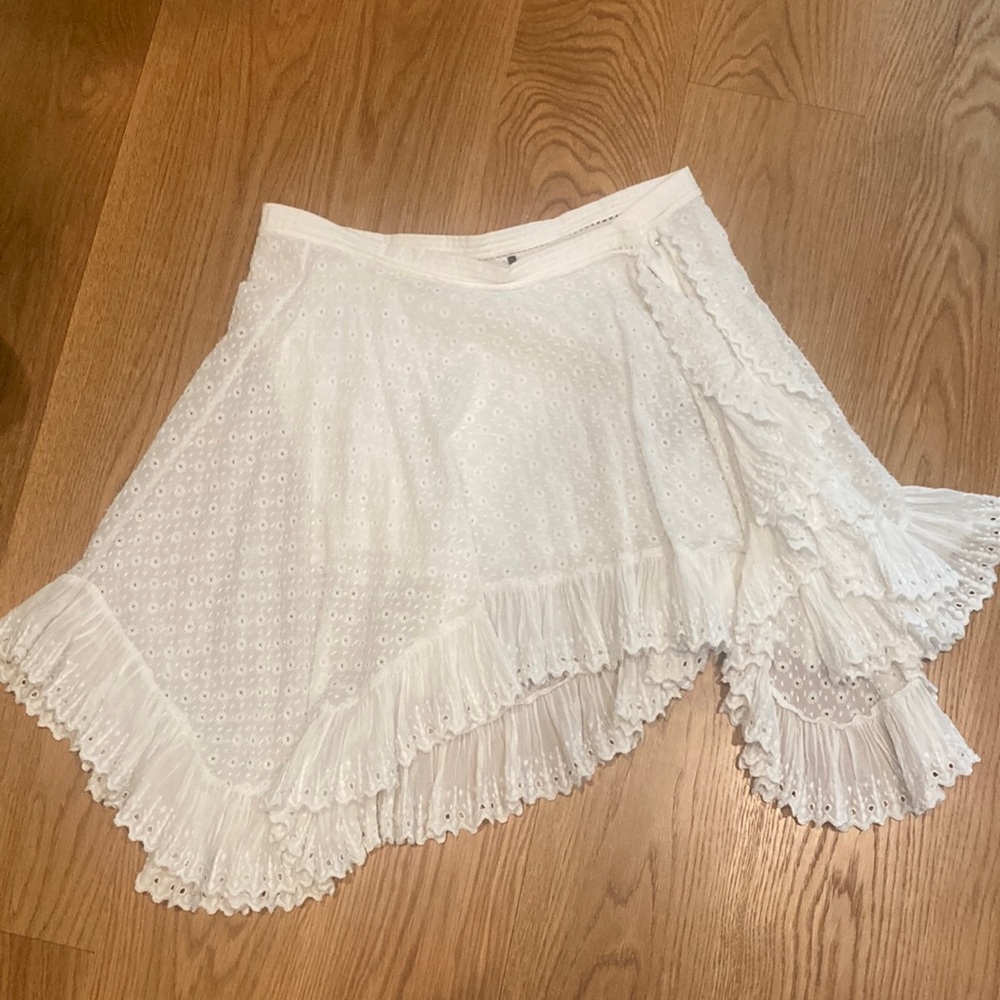 Isabel Marant eyelet cotton skirt
